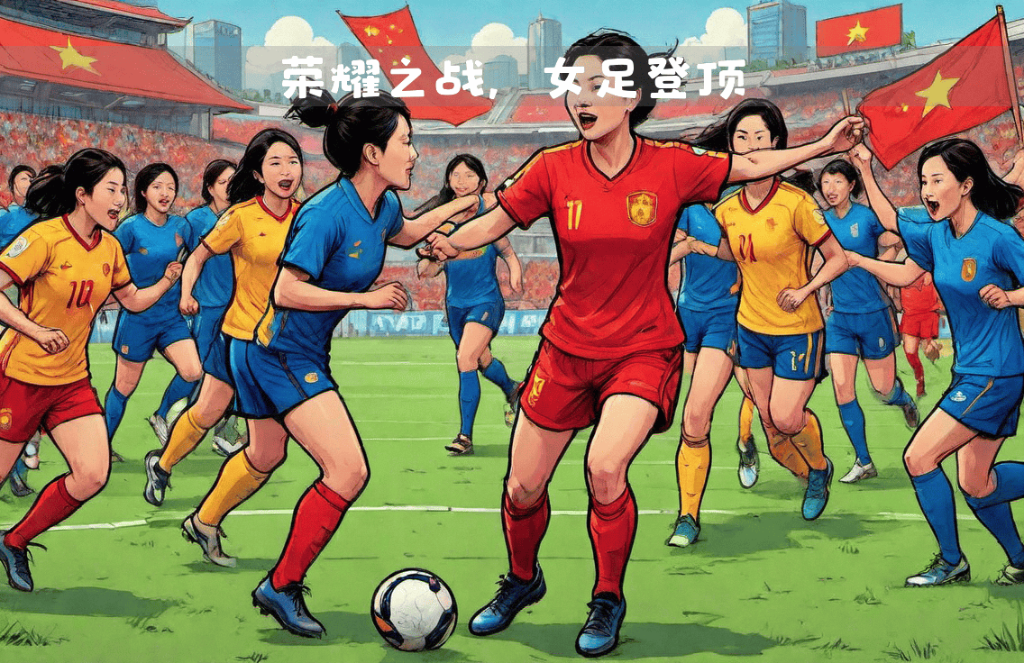 中国女足在亚洲足球比赛中勇夺冠军